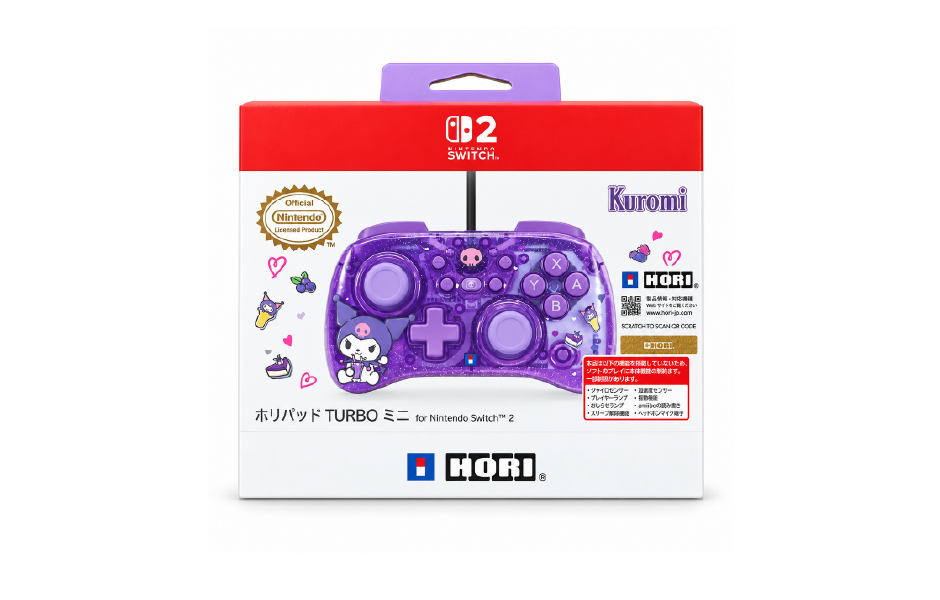 HORIPAD Turbo Mini for Nintendo Switch 2 (Kuromi)